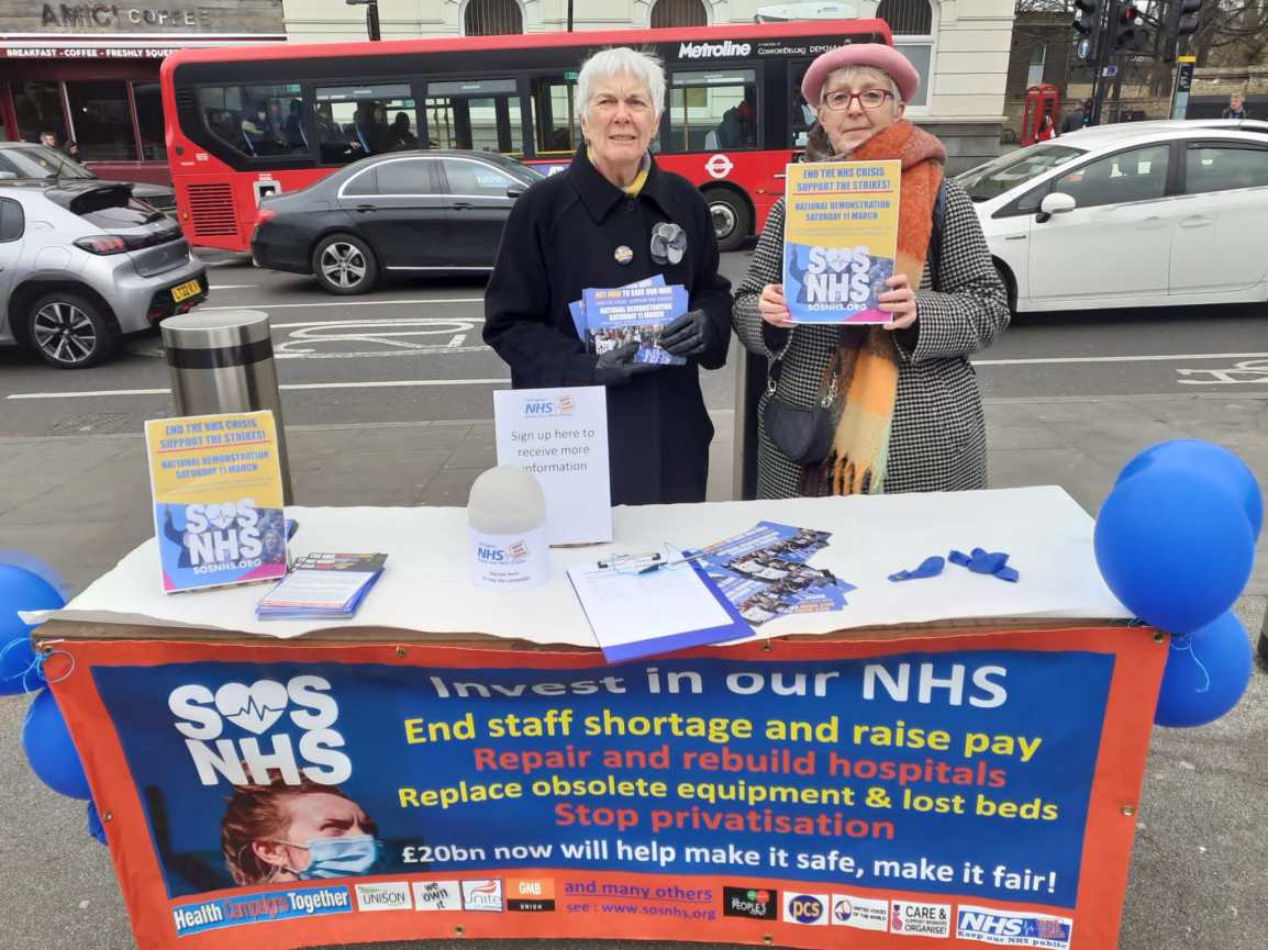 Save the NHS: join the demo on 11&nbsp;March